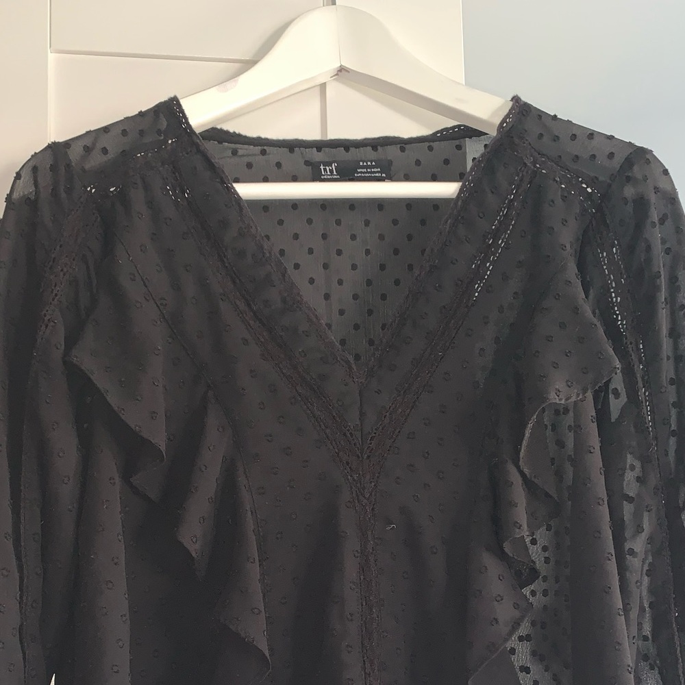 Zara black blouse - Picture 1 of 3